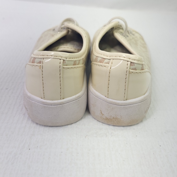 Michael Kors MK Ivy Dee Vanilla Slip On Sneakers Signature Print Loafers Girls 9 - Picture 5 of 8